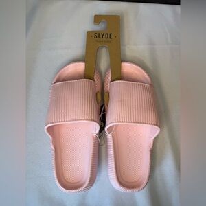 Slyde Pink Women's Pillow Slide Sandals NWT